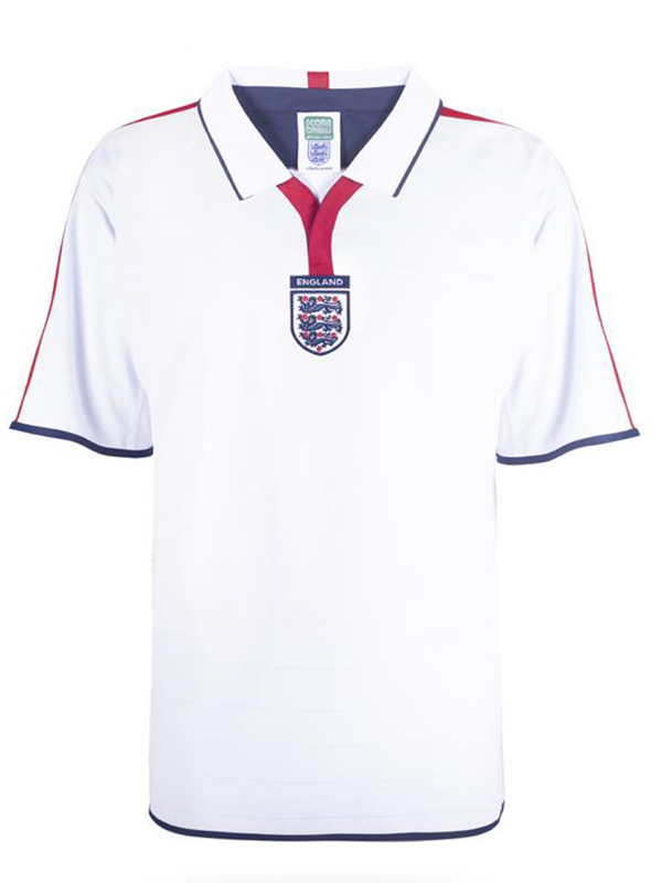 England maillot rétro domicile uniforme de football premier maillot de football pour hommes haut de sport 2003-2005